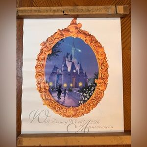 Walt Disney World 25th anniversary poster  NEW